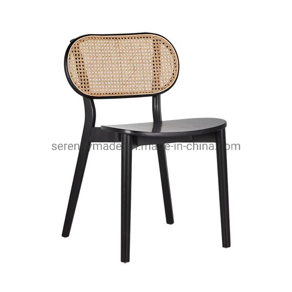 Hospitality Commercial Furniture Wooden Timber Dining Restaurant Cafe Chair with Seat Pad